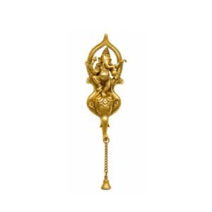 KALARAMBH Brass Ganesha Wall Hanging Bell 16 Inch, 1 Pcs