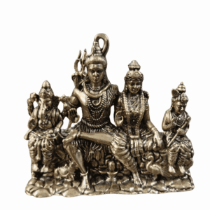KALARAMBH Brass Shiv Family 2.5 Inch, 1 Pcs