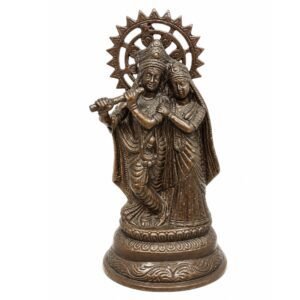 KALARAMBH Wrought Iron Radha Krishna 10.5 Inch, 1 Pcs