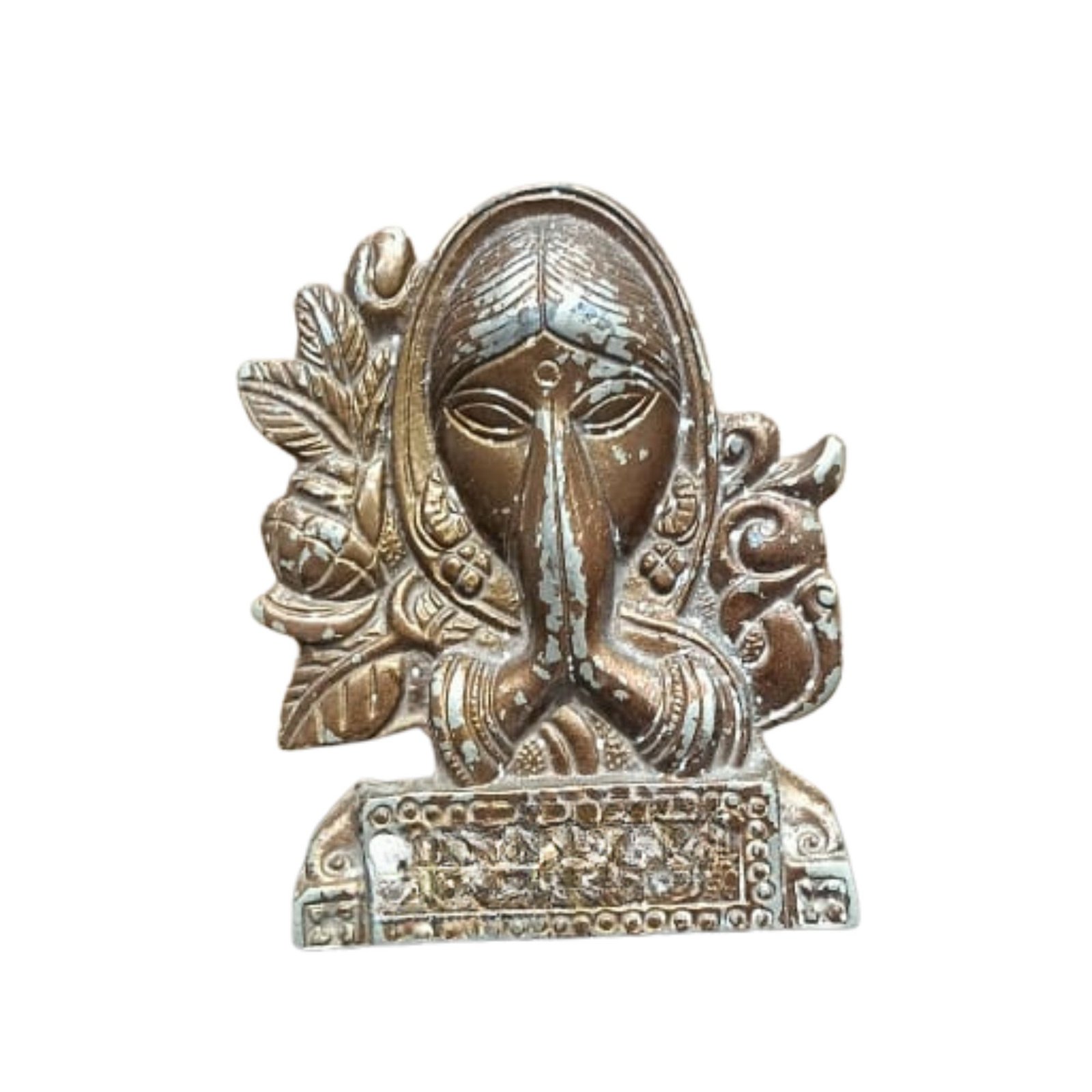 KALARAMBH Wrought Iron Namaste Idol 4 Inch, 1 Pcs KALARAMBH Wrought Iron Namaste Idol 4 Inch, 1 Pcs