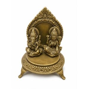 KALARAMBH Wrought Iron Ganesh Lakshmi 6.5 Inch, 1 Pcs