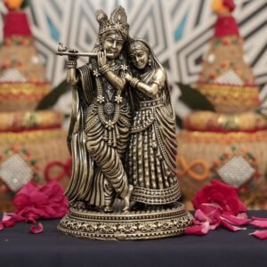 KALARAMBH Brass Radha Krishna 5.7 Inch, 1 Pcs