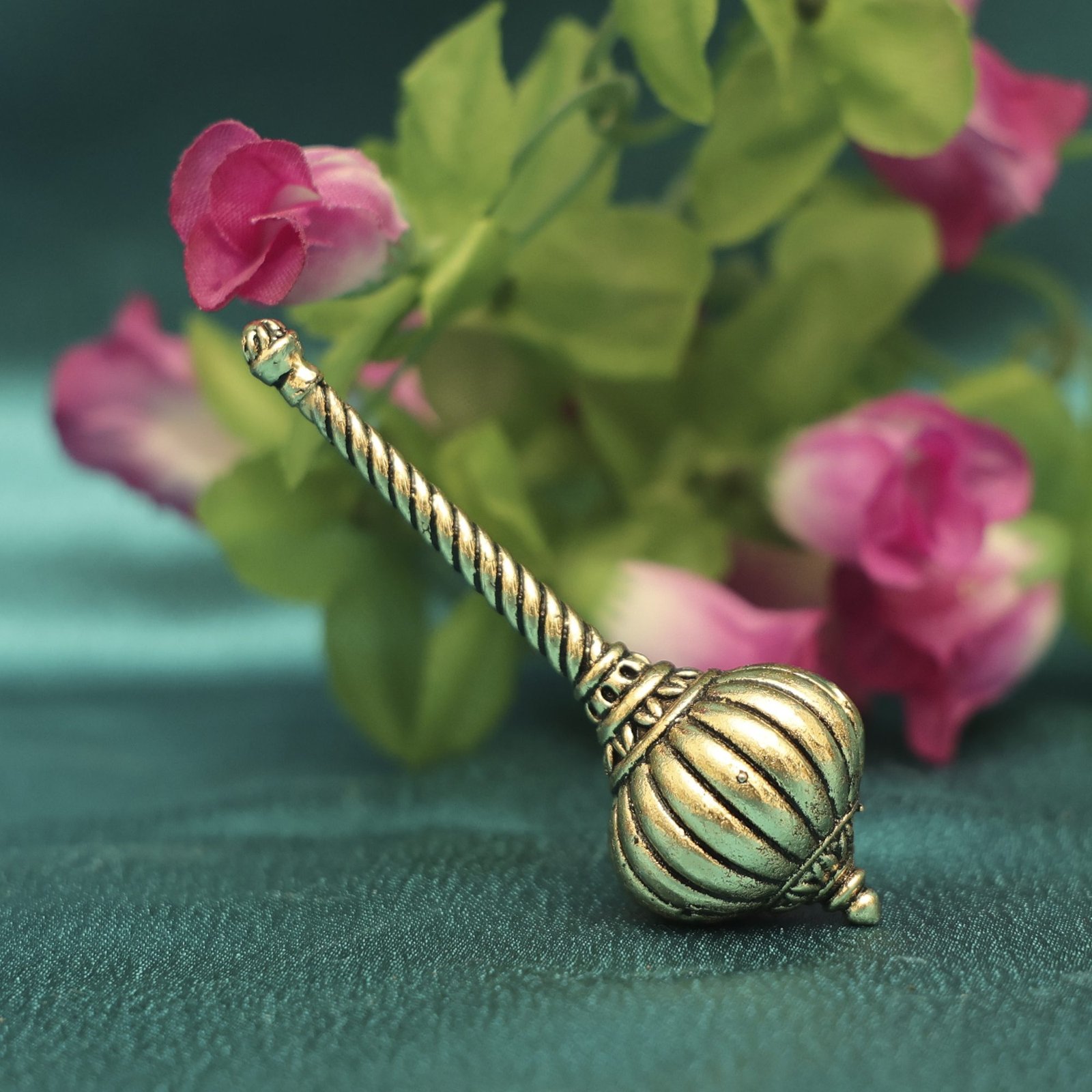 KALARAMBH Brass Gada 2.6 Inch, 1 Pcs KALARAMBH Brass Gada 2.6 Inch, 1 Pcs