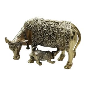 KALARAMBH Brass Cow and Calf 2.3 Inch, Pcs