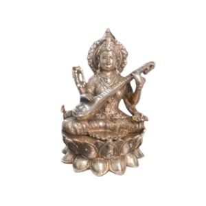 Brass Goddess Sarasvati 11 Inch BH10849