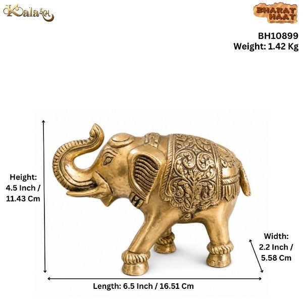 Brass Elephant 4.5 Inch BH10899 Brass Elephant 4.5 Inch BH10899