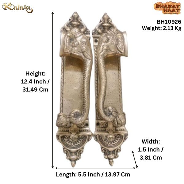 Brass Door Handle 12.4 Inch BH10926 Brass Door Handle 12.4 Inch BH10926