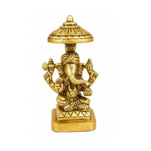 Brass Ganesha 4.2 Inch BH11356