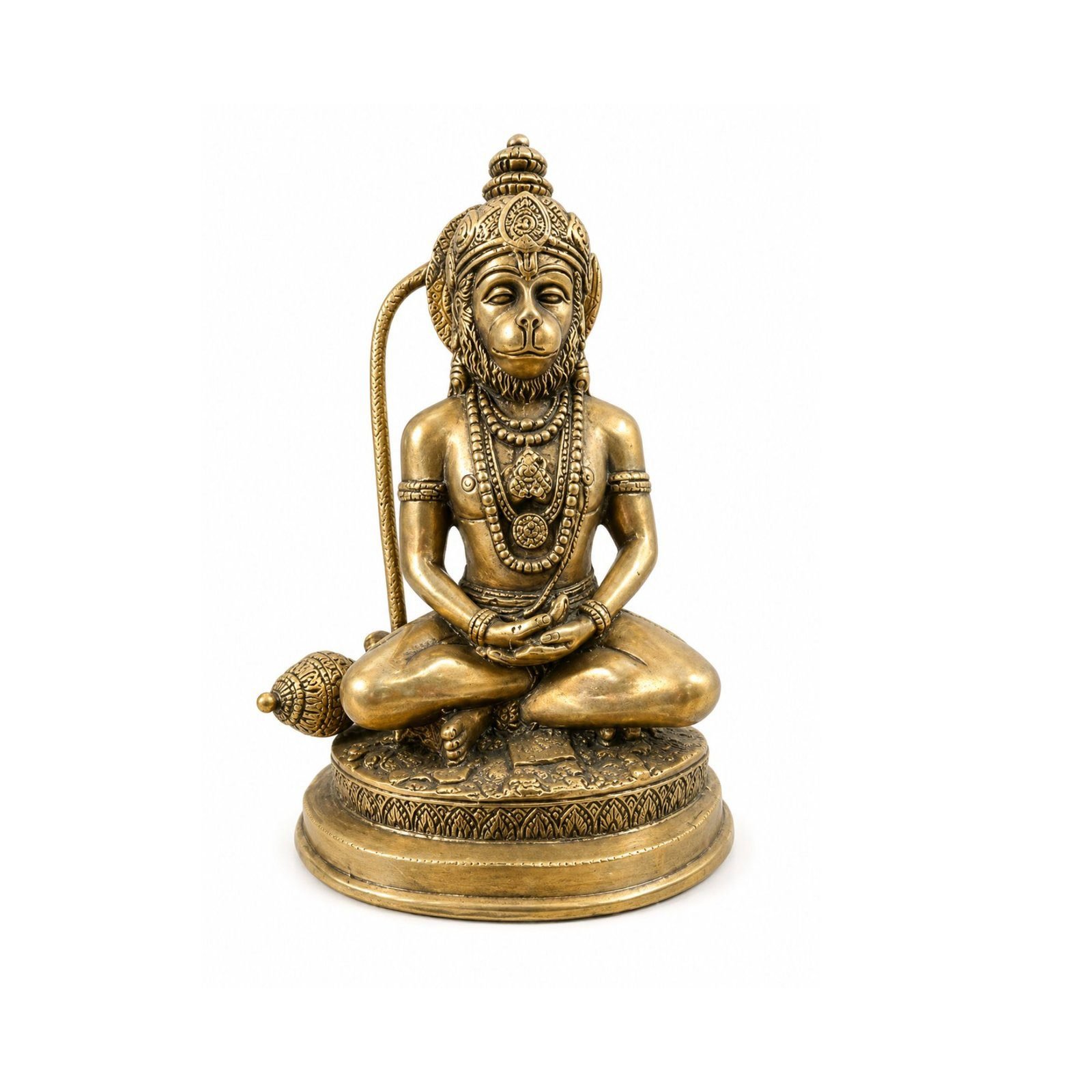 Brass Hanuman 7.2 Inch BH11378 Brass Hanuman 7.2 Inch BH11378