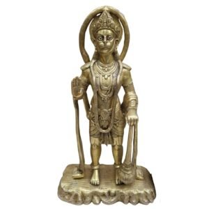 Brass Standing Hanuman Statue 25 Inch