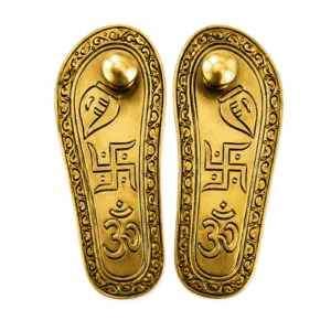 Brass Charan Paduka 1.5 Inch BH12336
