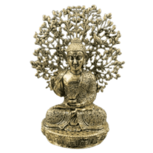 Brass Buddha With Tree 2.6 Inch BH12341