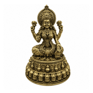 Brass Laxmi Round Base 5.2 Inch BH12426