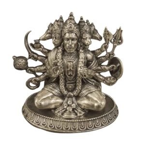Brass Panchmukhi Hanuman 2.9 Inch BH12719