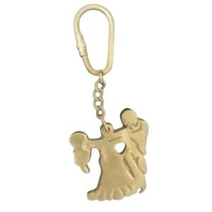 KALARAMBH Brass Couple Keychain 4 Inch, Pcs