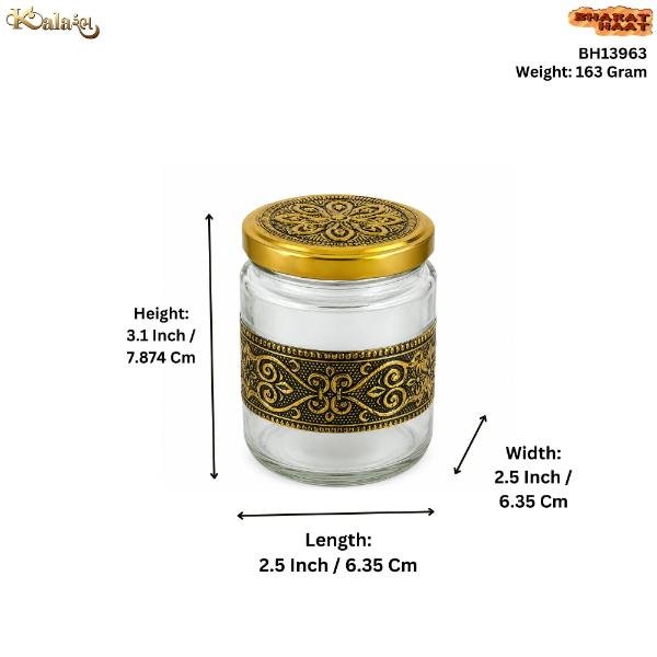 KALARAMBH MDF,FOIL,GLASS 2-Jar Peacock design Box 4.2 Inch, Pcs KALARAMBH MDF,FOIL,GLASS 2-Jar Peacock design Box 4.2 Inch, Pcs