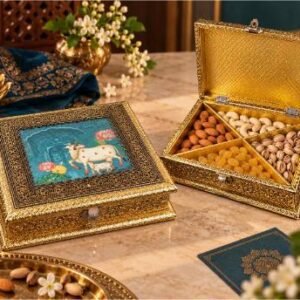 KALARAMBH MDF,FOIL Cow Royal Box 2 Inch, Pcs
