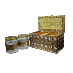 MDF,FOIL,GLASS 2-Jar Mina Box 4 Inch BH13968