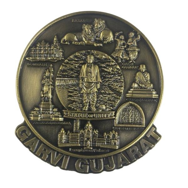 Zinc Garvi Gujarat Sou Manget 3.1 Inch BH13971 Zinc Garvi Gujarat Sou Manget 3.1 Inch BH13971