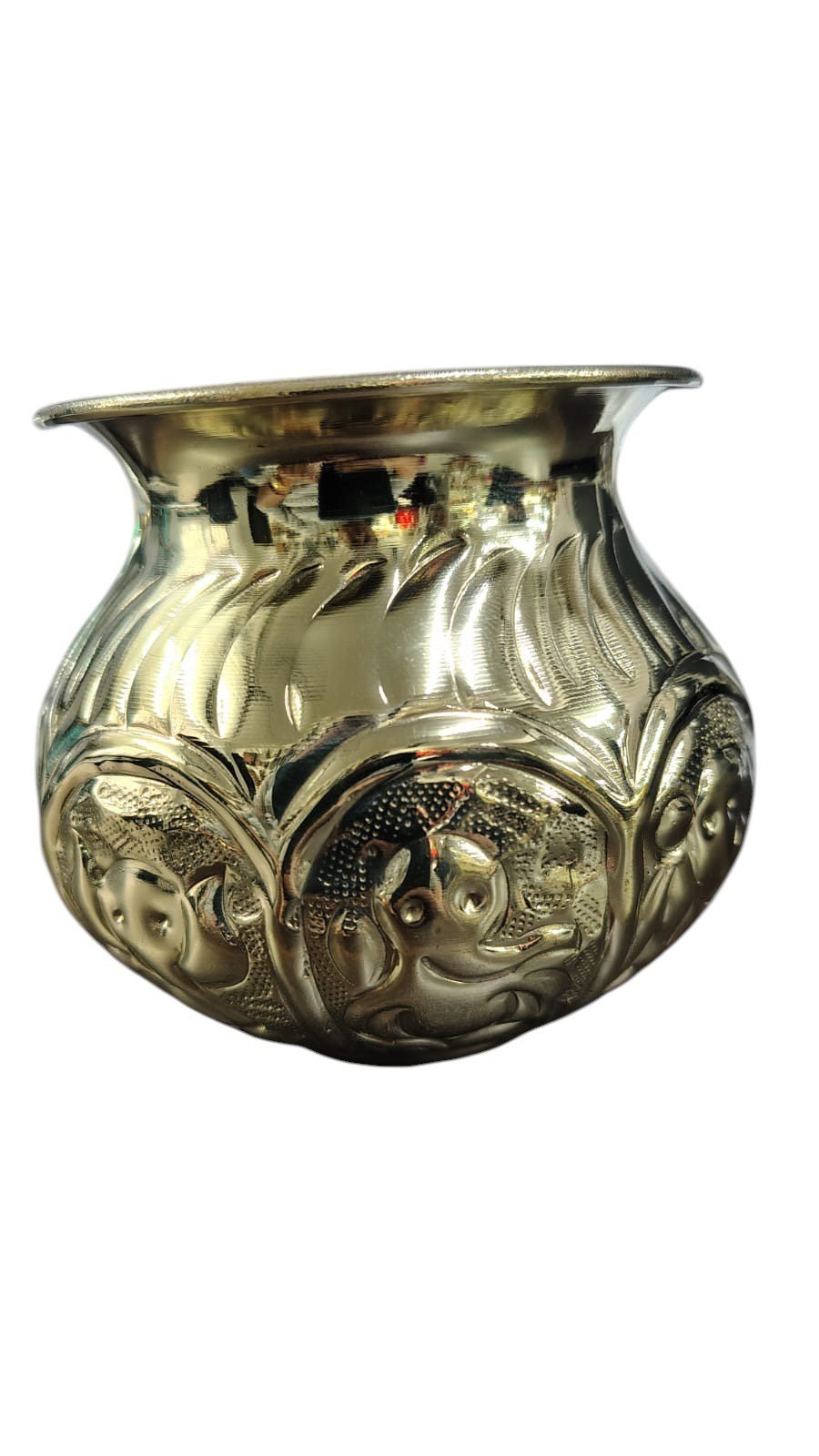 KALARAMBH BRASS Asth Ganesh Kalash 3 Inch, Pcs KALARAMBH BRASS Asth Ganesh Kalash 3 Inch, Pcs