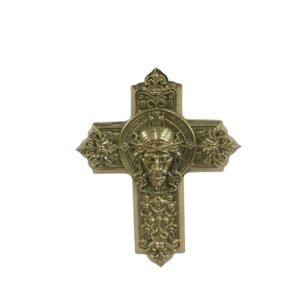KALARAMBH Brass Jesus Wall Hanging 4 Inch, 1 Pcs