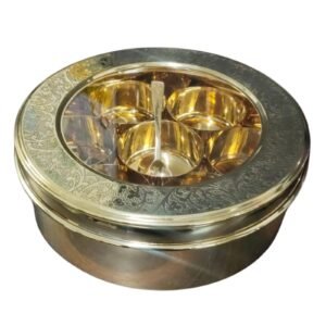 Brass Masala Box 2.8 Inch BH14124