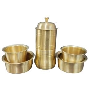 Brass Coffee Filter With Dabara Set 7 Inch BH14126