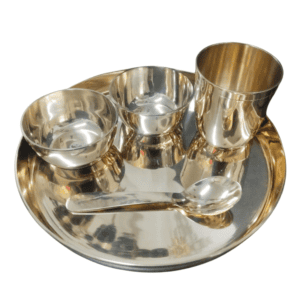 Bronze Dinner Set-5 – Traditional Bronze Tableware Set for Dining And Home
