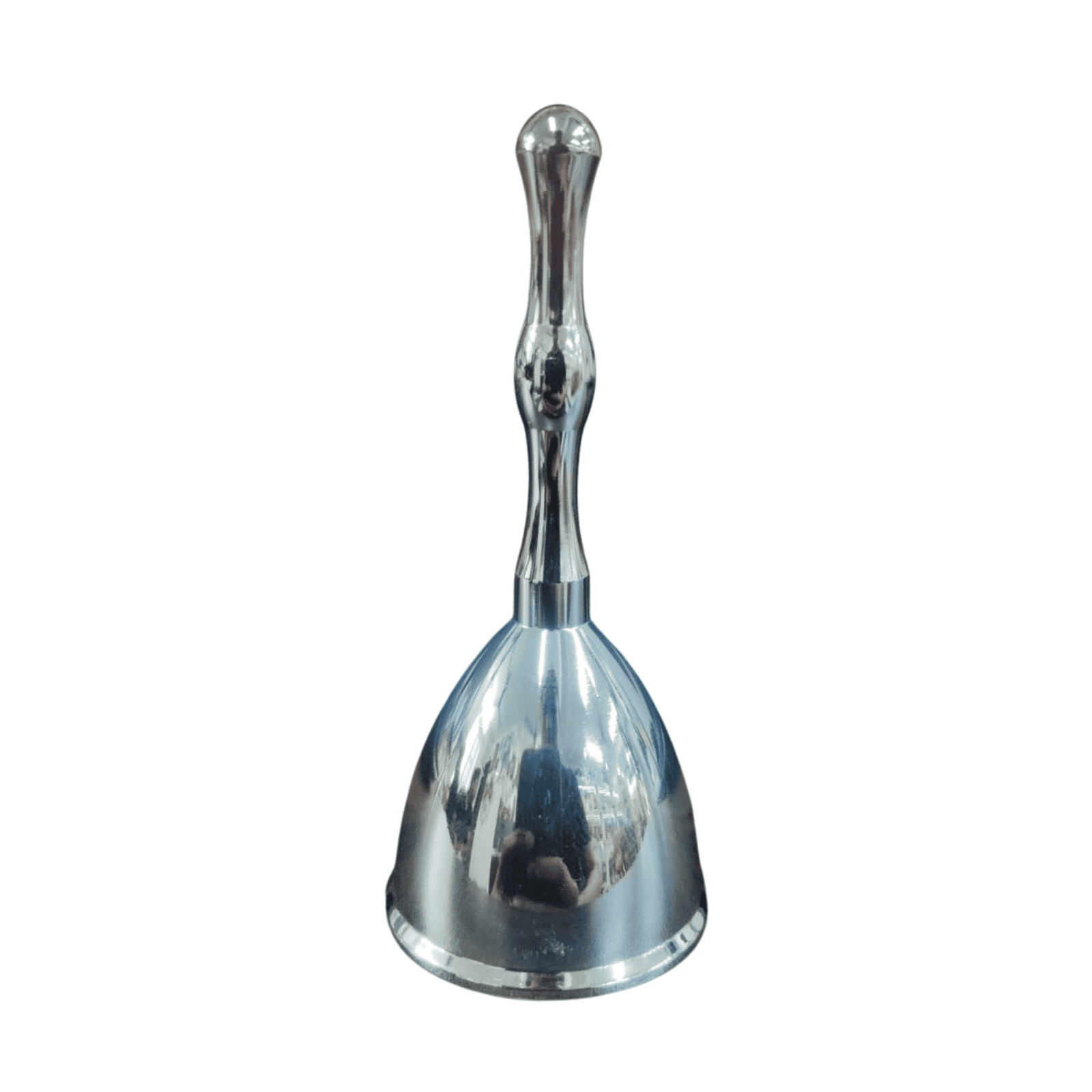 KALARAMBH Brass Bell Silver 3.4 Inch, 1 Pcs KALARAMBH Brass Bell Silver 3.4 Inch, 1 Pcs