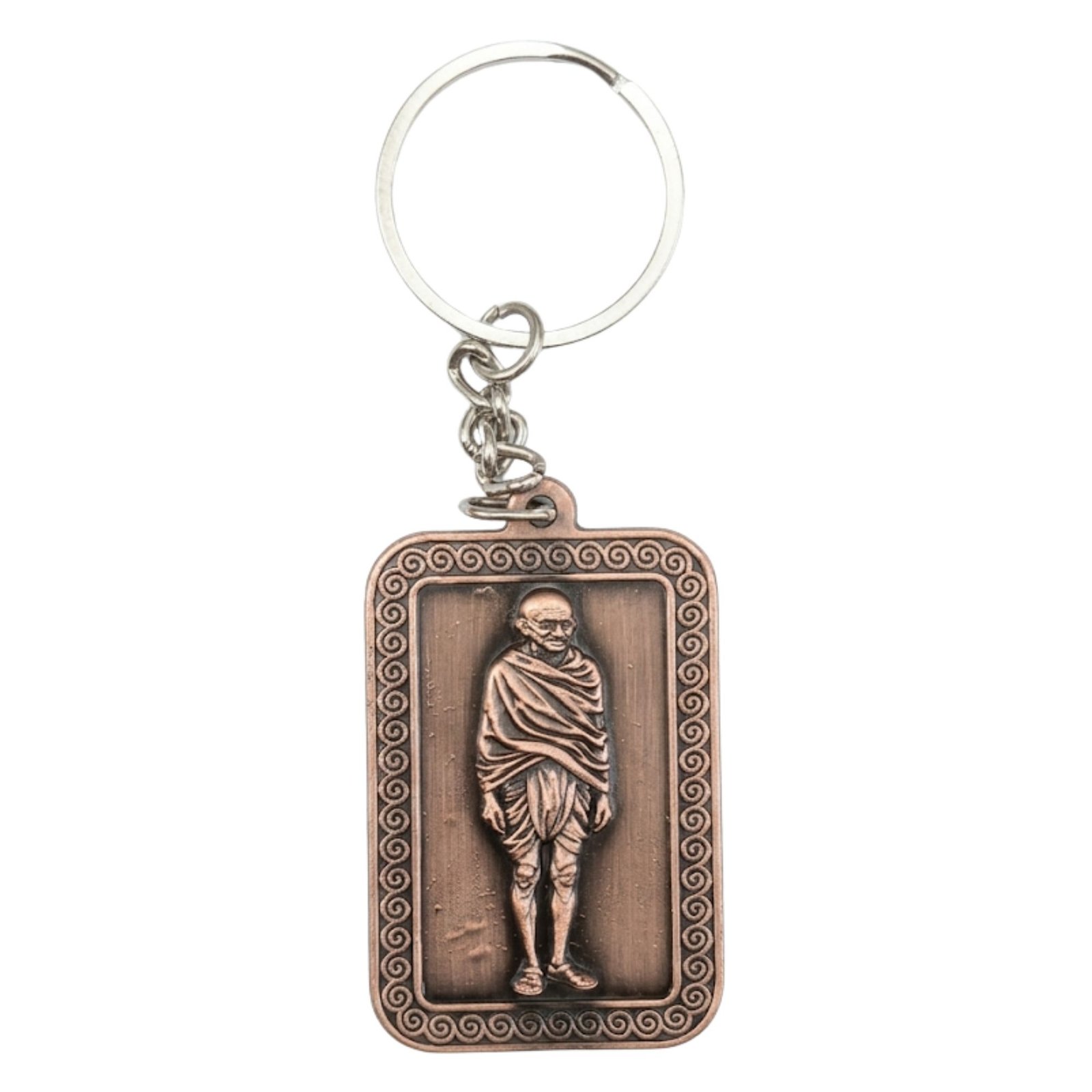 KALARAMBH Zink Gandhiji Keychain 4.5 Inch, 1 Pcs KALARAMBH Zink Gandhiji Keychain 4.5 Inch, 1 Pcs