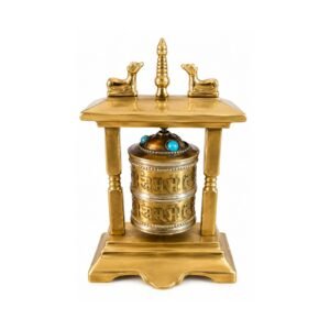 Brass Prayer Wheel 5 Inch BH11413
