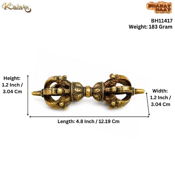 Brass Vajra 1.2 Inch BH11417 Brass Vajra 1.2 Inch BH11417