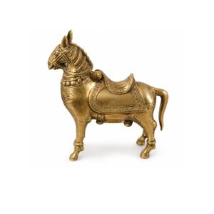 Brass Horse Money Box 6 Inch BH11458