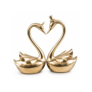 Brass Swan Pair 8 Inch BH11497