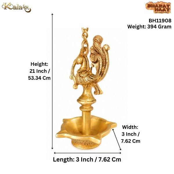 KALARAMBH Brass Divi 21 Inch, 1 Pcs KALARAMBH Brass Divi 21 Inch, 1 Pcs
