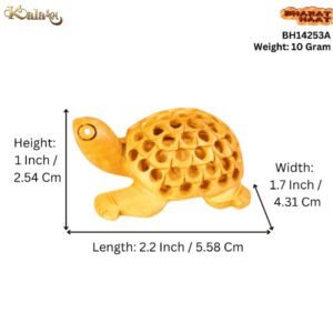 KALARAMBH WOODEN Tortoise 1 Inch, 1 Pcs