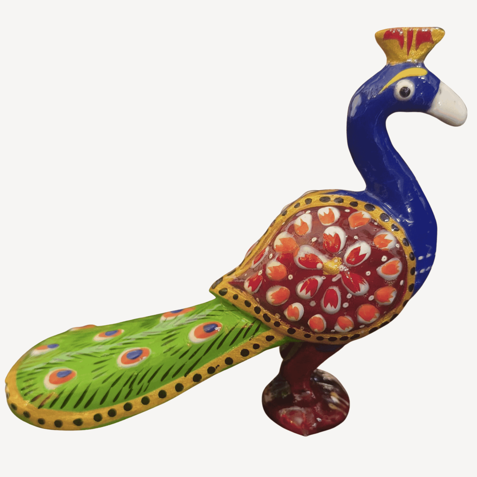 BH14260_1 KALARAMBH WOODEN Peacock 3.5 Inch, Pcs