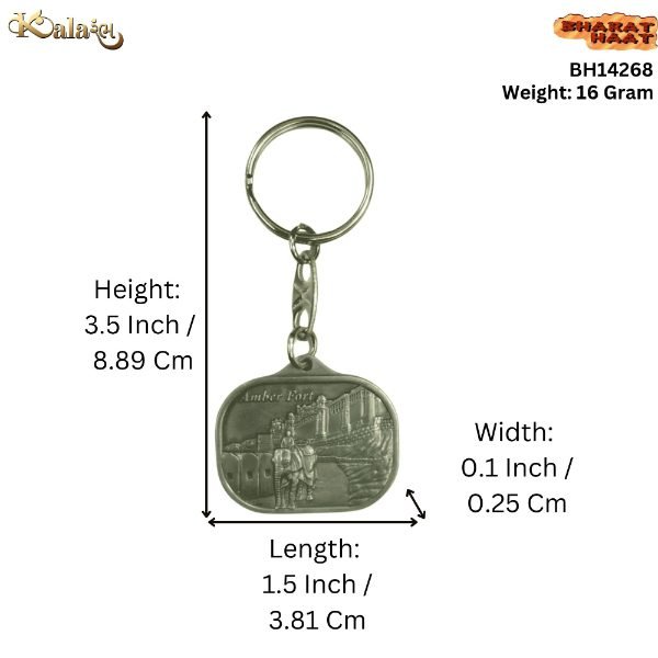 KALARAMBH Metal Keyring Ds Amber+City Palce--B Keychain 3.5 Inch, Pcs KALARAMBH Metal Keyring Ds Amber+City Palce--B Keychain 3.5 Inch, Pcs