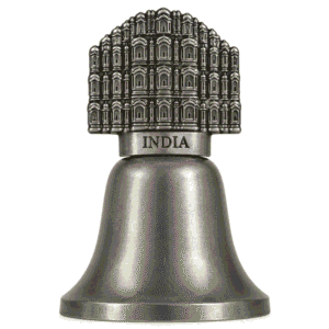 KALARAMBH Metal Table Bell Hawamahal Small 1.8 Inch, Pcs