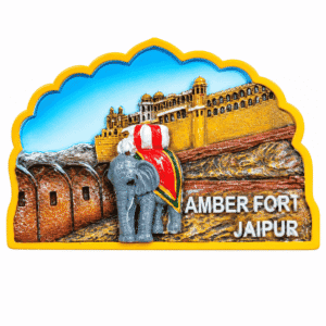 KALARAMBH Poly Memoholder Amber Fort Jaipur 2.2 Inch, Pcs