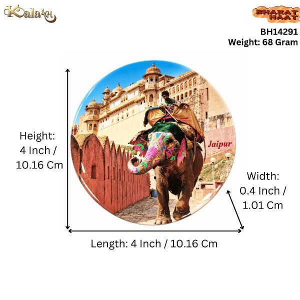 KALARAMBH Ceramic Amber Fort-Jaipur 4 Inch, Pcs KALARAMBH Ceramic Amber Fort-Jaipur 4 Inch, Pcs