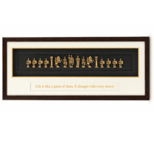 Brass,Wooden CHESS FRAME 16 Inch KBHF00032